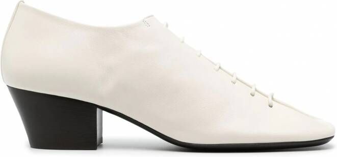 LEMAIRE Leren derby schoenen Wit