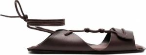 Lemaire Leren sandalen Bruin