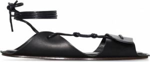 Lemaire Leren sandalen Zwart