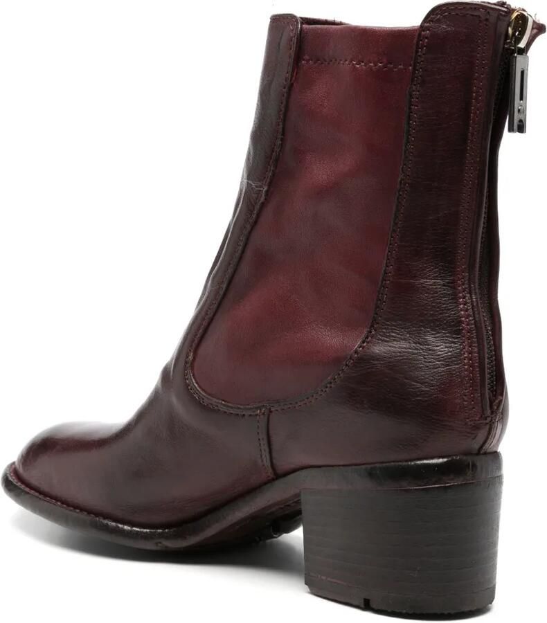 LEMARGO Enkellaarzen met rits Rood - Foto 2