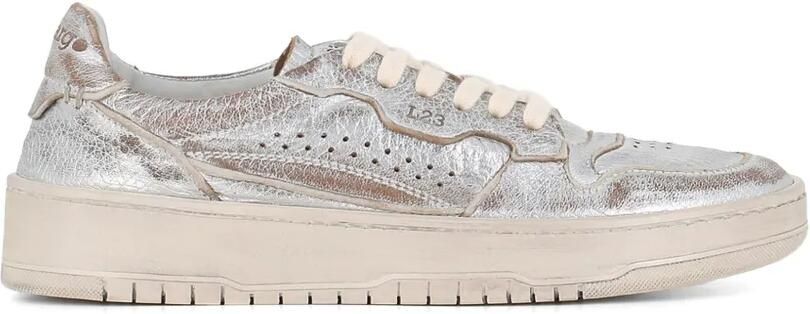 LEMARGO Sneakers met metallic-effect en geperforeerde details Zilver