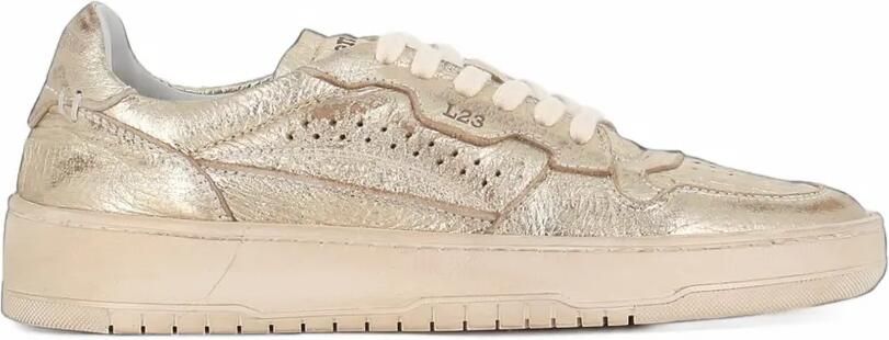 LEMARGO metallic leather sneakers Goud