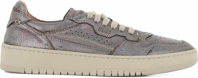 LEMARGO perforated metallic leather sneakers Grijs