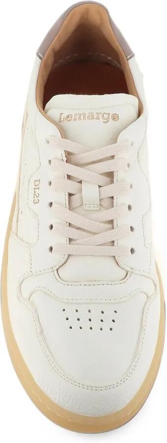 LEMARGO perforated panelled sneakers Beige - Foto 4