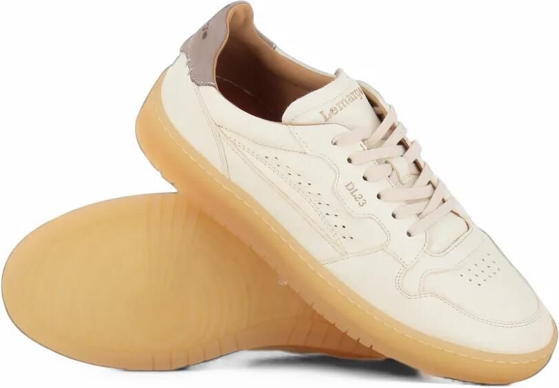 LEMARGO perforated panelled sneakers Beige - Foto 2