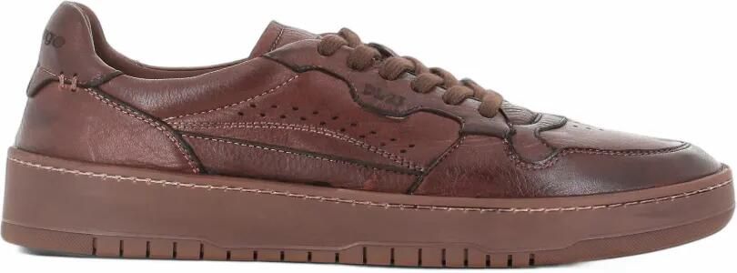 LEMARGO perforated panelled sneakers Bruin
