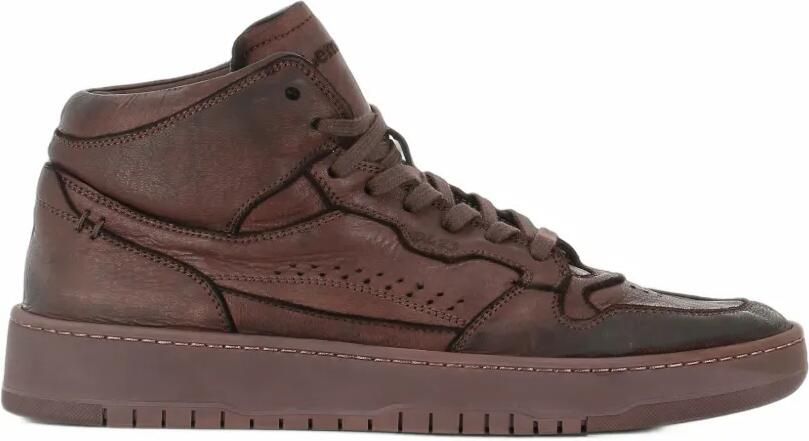 LEMARGO perforated panelled sneakers Bruin