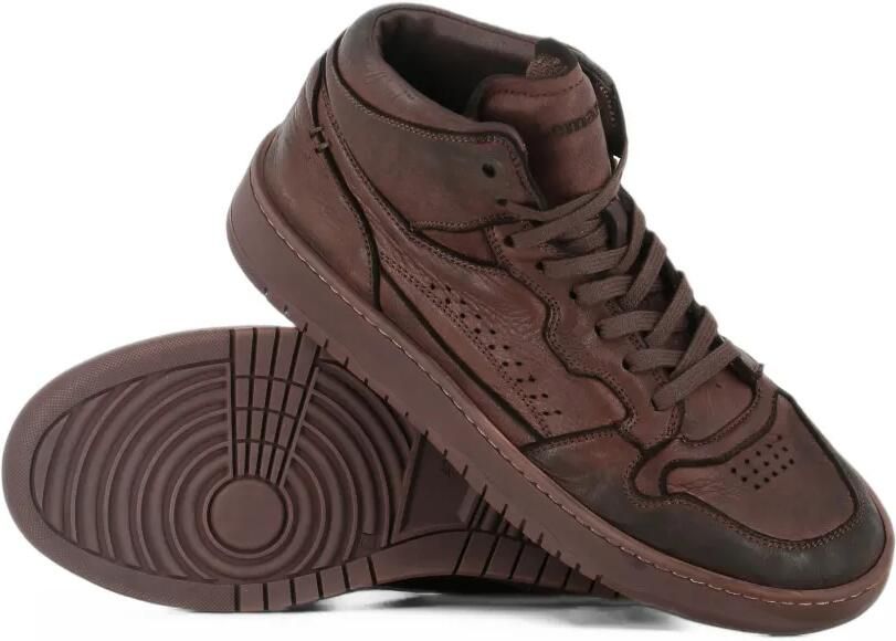 LEMARGO perforated panelled sneakers Bruin - Foto 2