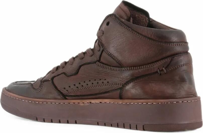 LEMARGO perforated panelled sneakers Bruin - Foto 3