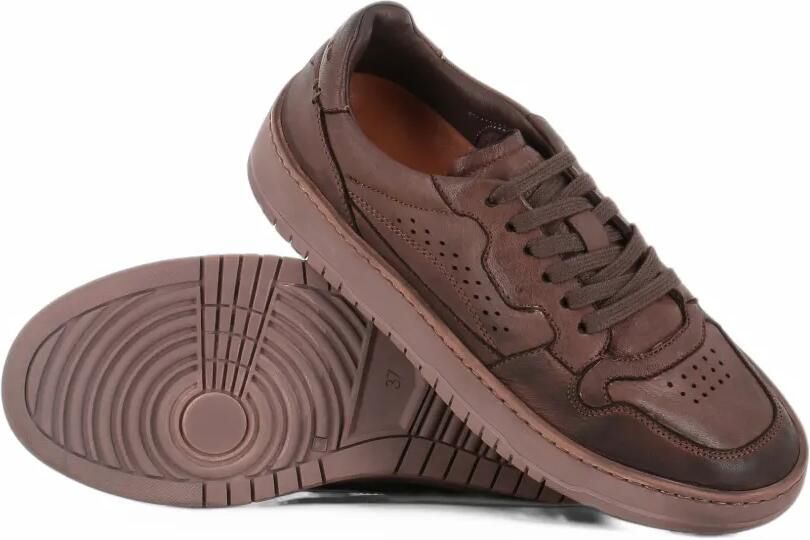 LEMARGO perforated panelled sneakers Bruin - Foto 2
