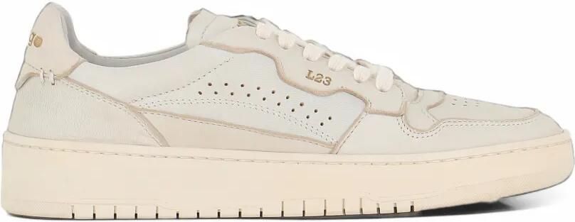 LEMARGO perforated panelled sneakers Wit