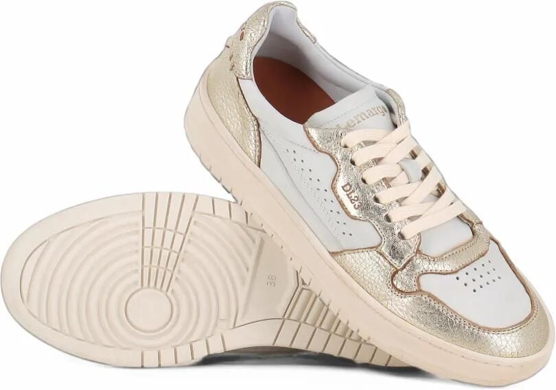 LEMARGO perforated panelled sneakers Wit - Foto 2