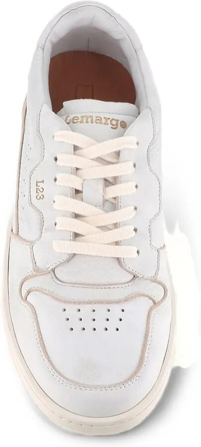 LEMARGO perforated panelled sneakers Wit - Foto 2