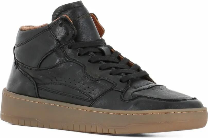 LEMARGO perforated panelled sneakers Zwart