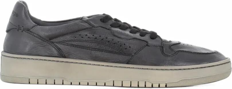 LEMARGO perforated panelled sneakers Zwart