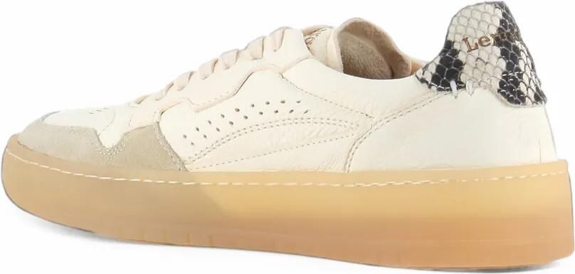 LEMARGO snakeskin-effect panelled sneakers Beige - Foto 3