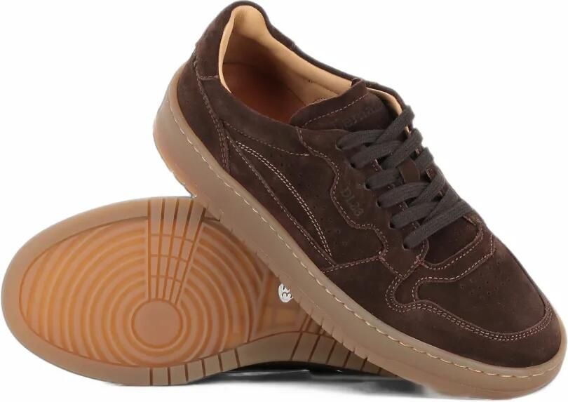 LEMARGO suede panelled sneakers Bruin - Foto 2