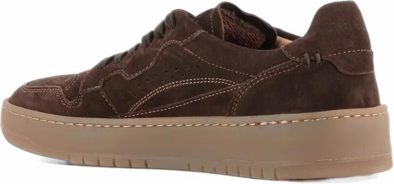 LEMARGO suede panelled sneakers Bruin - Foto 3
