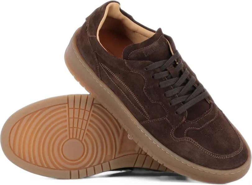 LEMARGO suede panelled sneakers Bruin - Foto 2