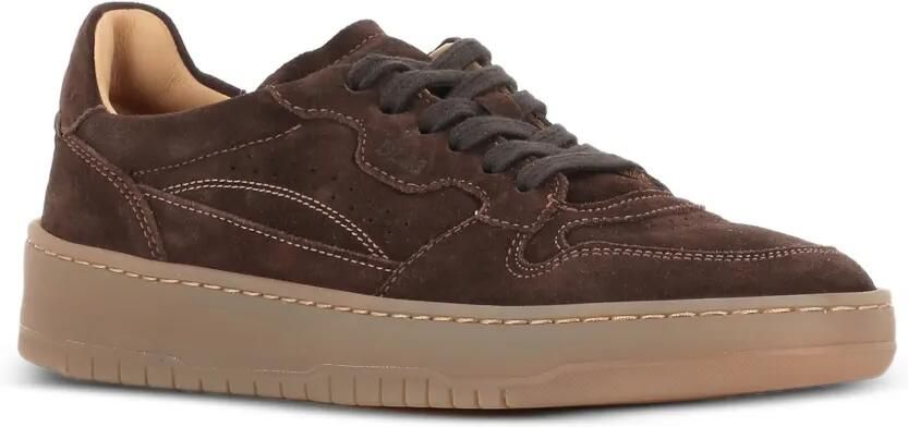 LEMARGO Sneakers met suède vlakken Bruin