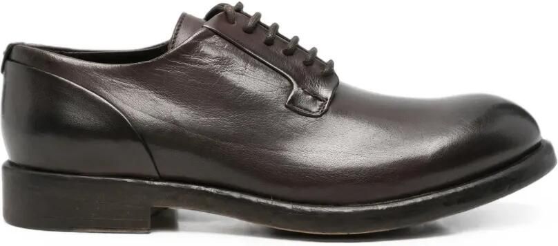 LeQarant Leren Derby veterschoenen Bruin