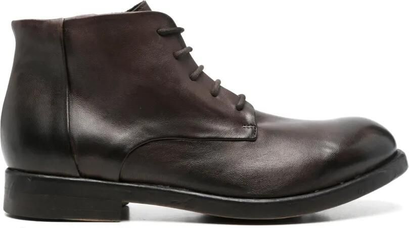 LeQarant Leren Derby veterschoenen Bruin