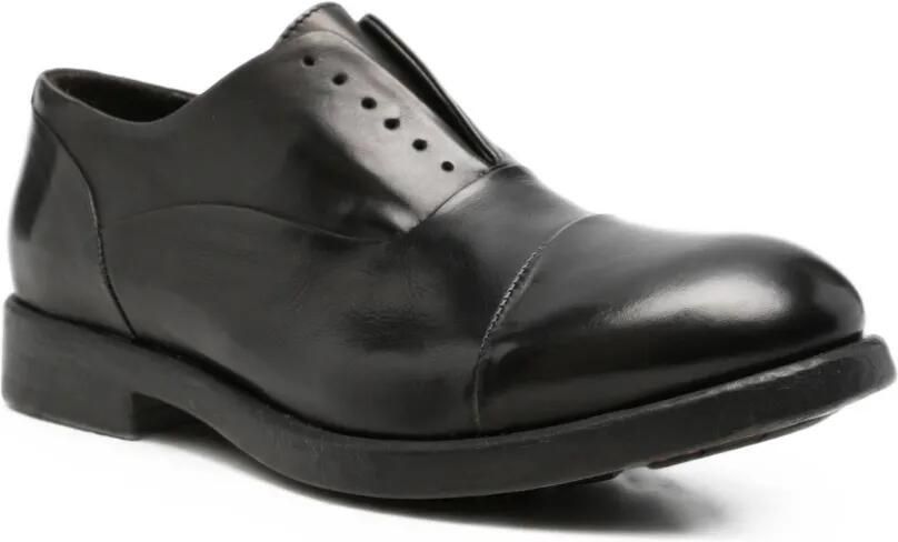 LeQarant Leren loafers met kapneus Zwart - Foto 3