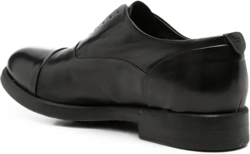 LeQarant Leren loafers met kapneus Zwart - Foto 2