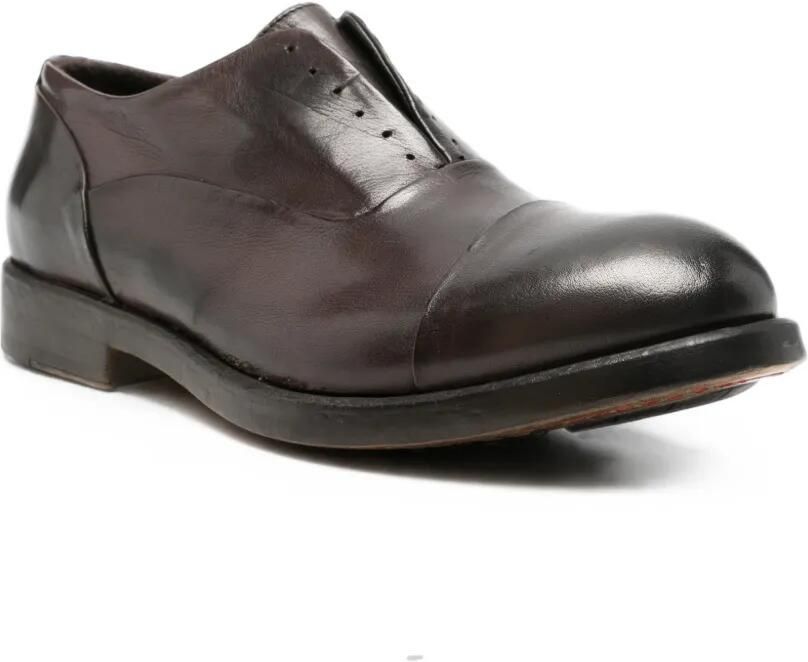 LeQarant Loafers met bewerkte neus Bruin - Foto 2