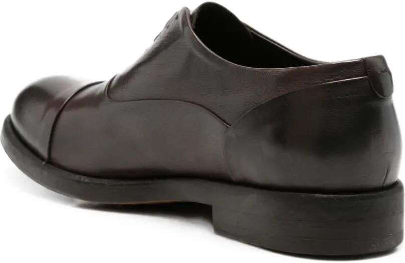 LeQarant Loafers met bewerkte neus Bruin - Foto 3