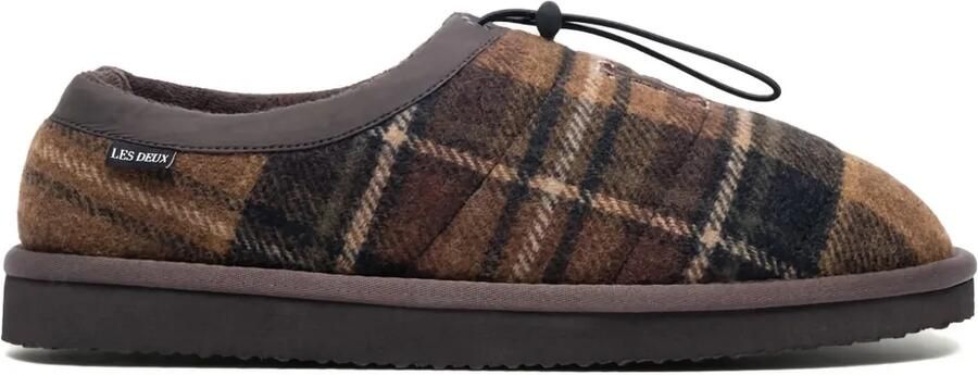 Les Deux Geruite slippers Bruin