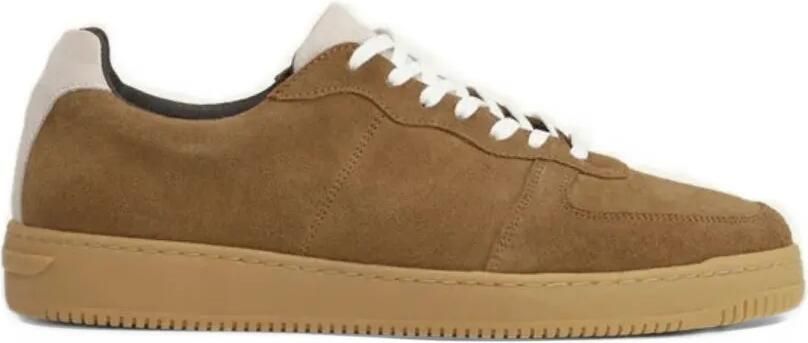 Les Deux suede panelled sneakers Bruin