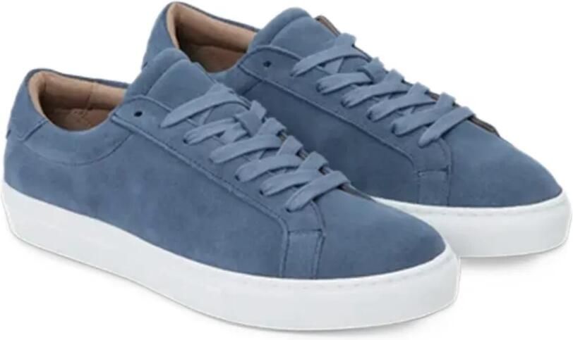 Les Deux Theodor suede sneakers Blauw - Foto 3