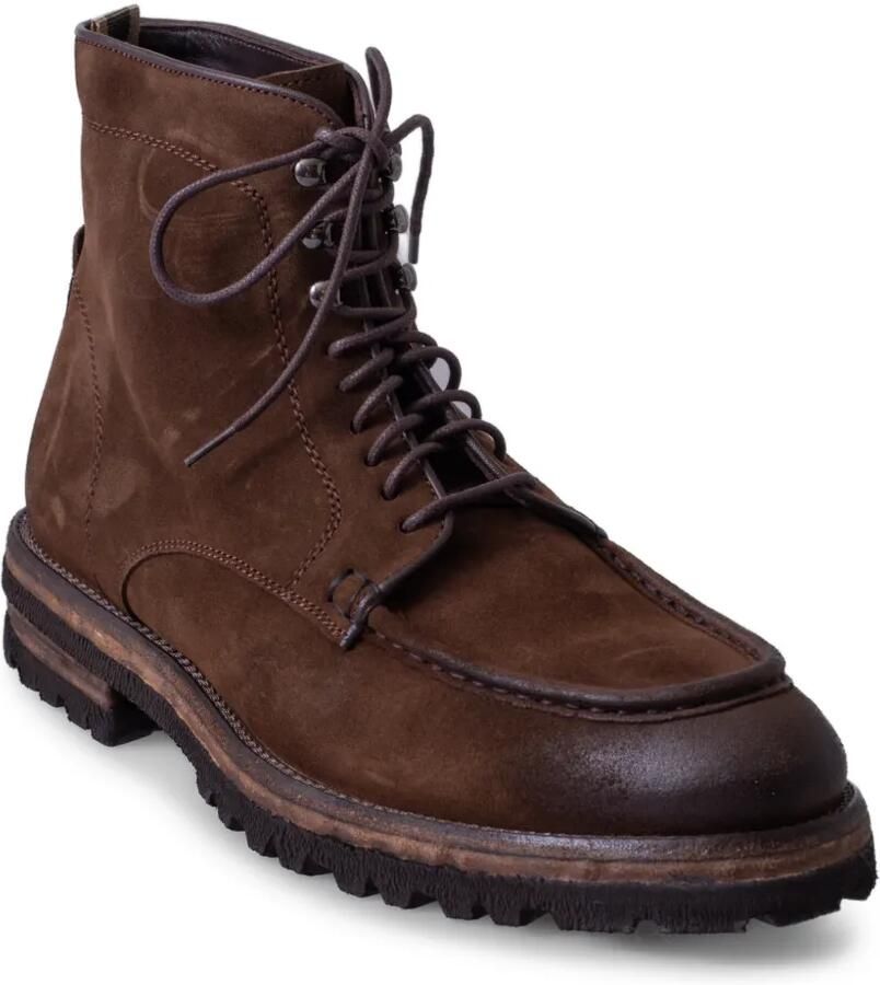LES HÉRITIERS The Boot suède veterlaarzen Bruin