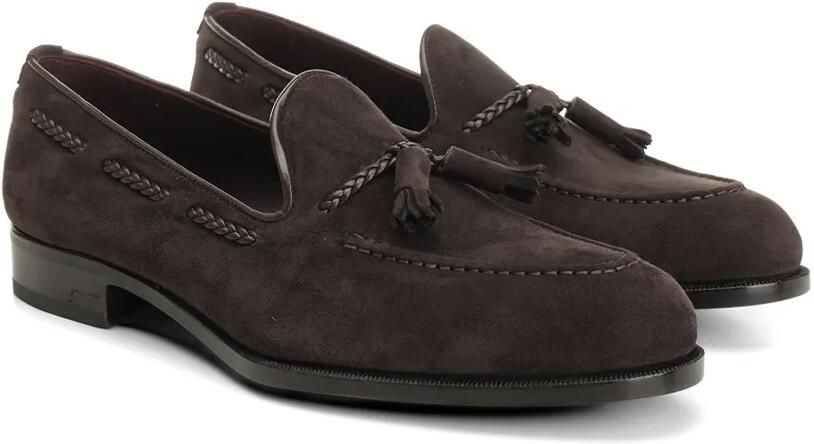 Lidfort Bootschoenen met kwastje en gevlochten afwerking Bruin - Foto 4