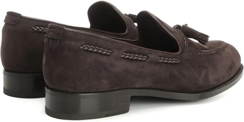 Lidfort Bootschoenen met kwastje en gevlochten afwerking Bruin - Foto 5
