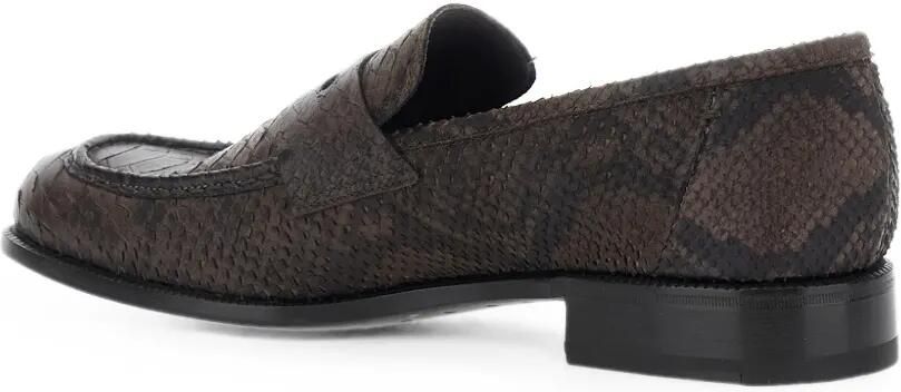 Lidfort Loafers met slangenleer-effect Bruin - Foto 2