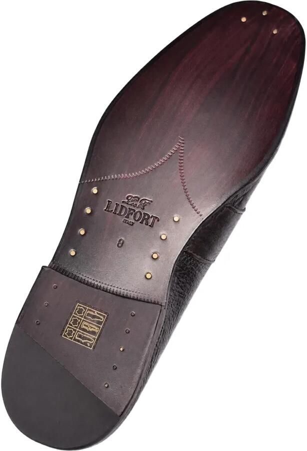 Lidfort x Anips leren loafers Bruin - Foto 2