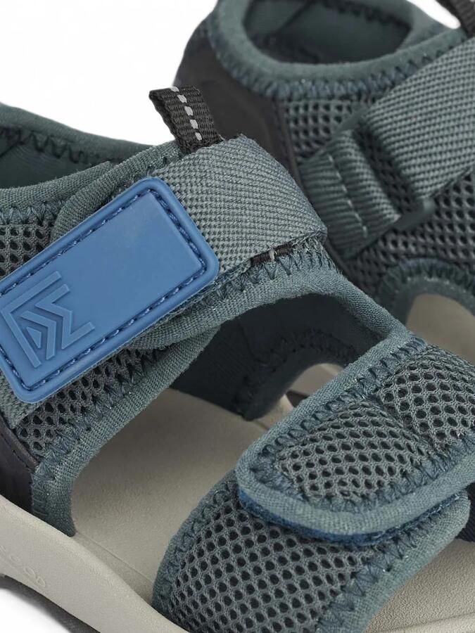 Liewood Mesh sandalen met klittenband Blauw - Foto 3