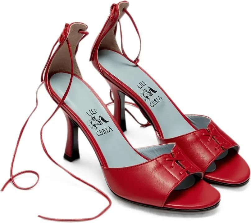 LILI CURIA Dita sandalen met veters Rood - Foto 4
