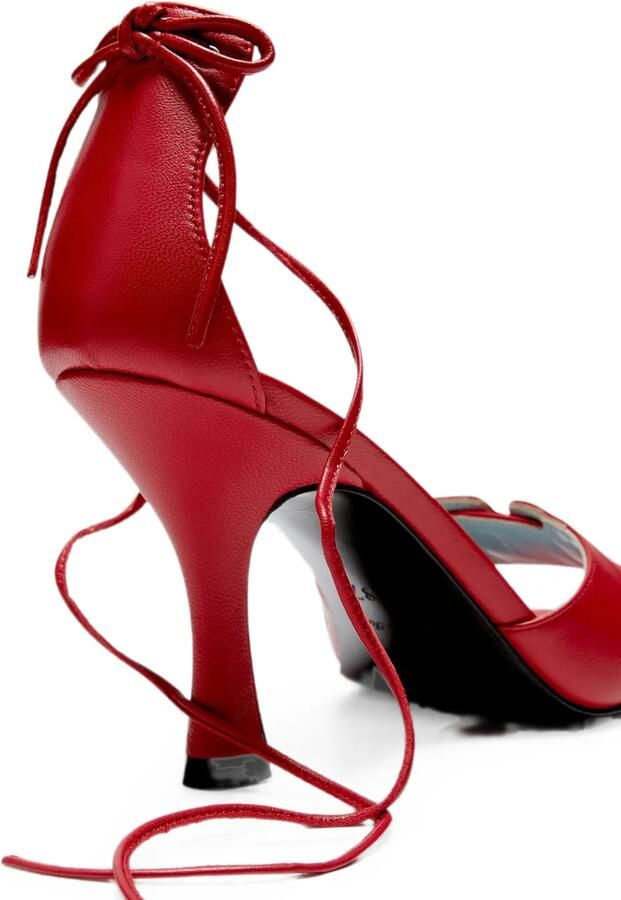 LILI CURIA Dita sandalen met veters Rood - Foto 5