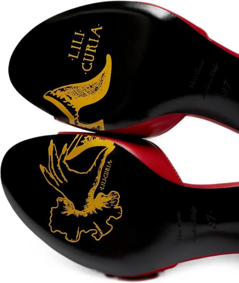 LILI CURIA Dita sandalen met veters Rood - Foto 2