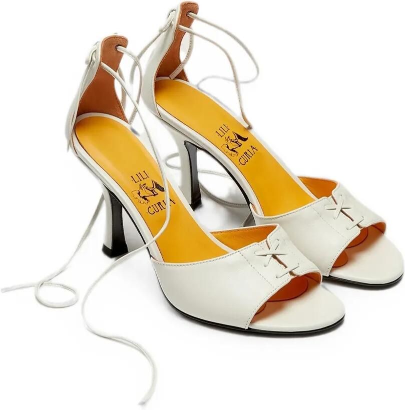 LILI CURIA Dita sandalen met veters Wit - Foto 3