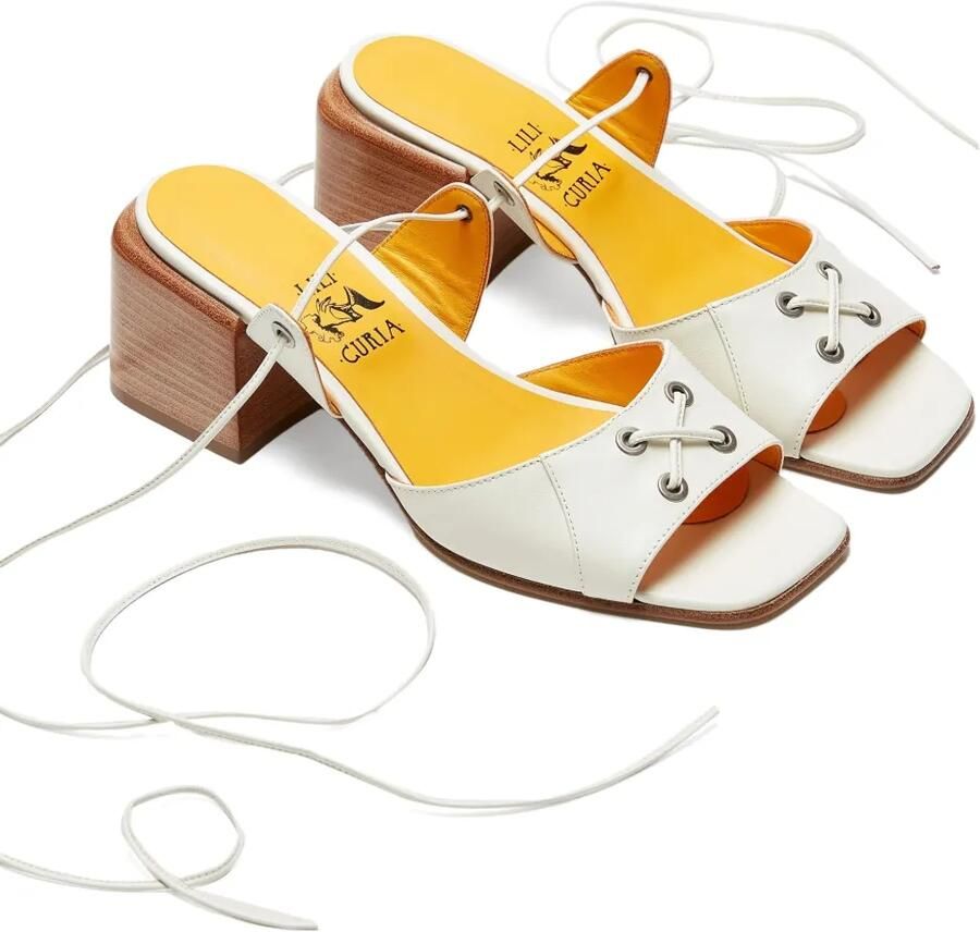 LILI CURIA Faye leren sandalen Wit - Foto 2