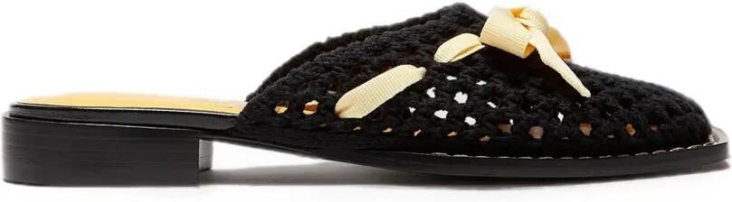 LILI CURIA Lina sandalen met strikdetail Zwart