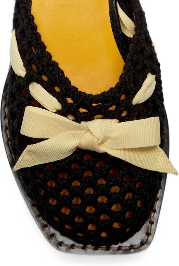 LILI CURIA Lina sandalen met strikdetail Zwart - Foto 3