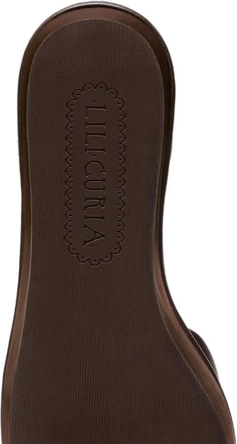 LILI CURIA Petra sandalen met plateauzool en veters Bruin - Foto 5
