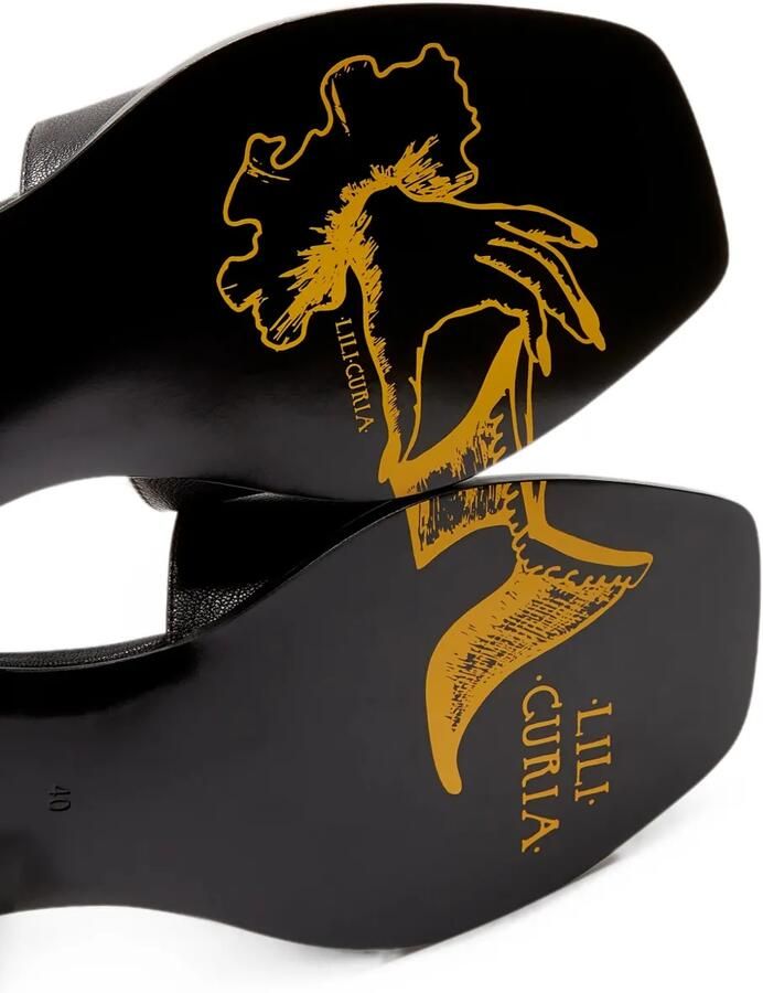 LILI CURIA Vera sandalen met veters Zwart - Foto 3