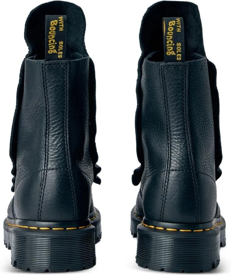 Limi Feu x Dr. Martens combat boots met knoopflap Zwart - Foto 2