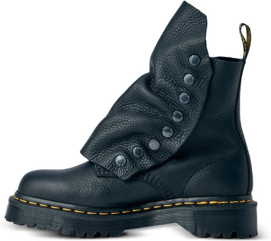 Limi Feu x Dr. Martens combat boots met knoopflap Zwart - Foto 3